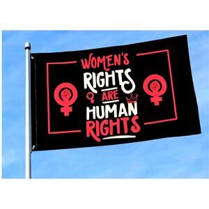 Garden Porch Car Boat Equality Womens Rights are Human Rights Flag Vote 3' x 5'
